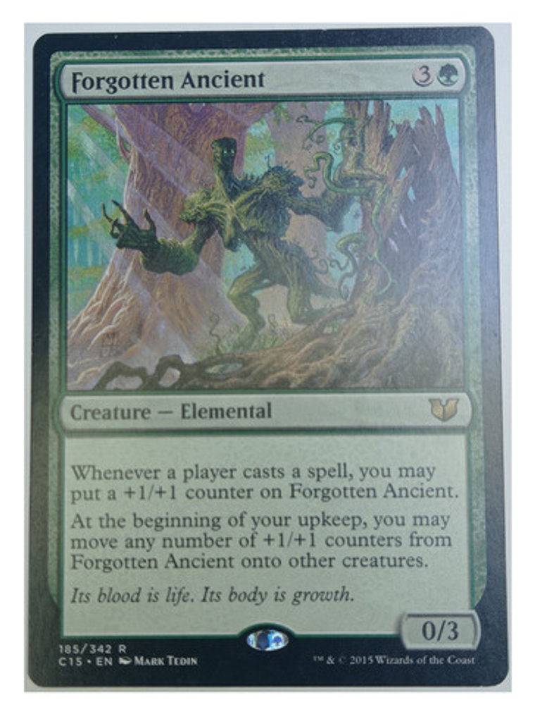 Carta Magic Forgotten Ancient [c15] Mtg Elemental 1