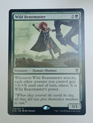 Carta Magic Wild Beastmaster [c16] Mtg Human Shaman
