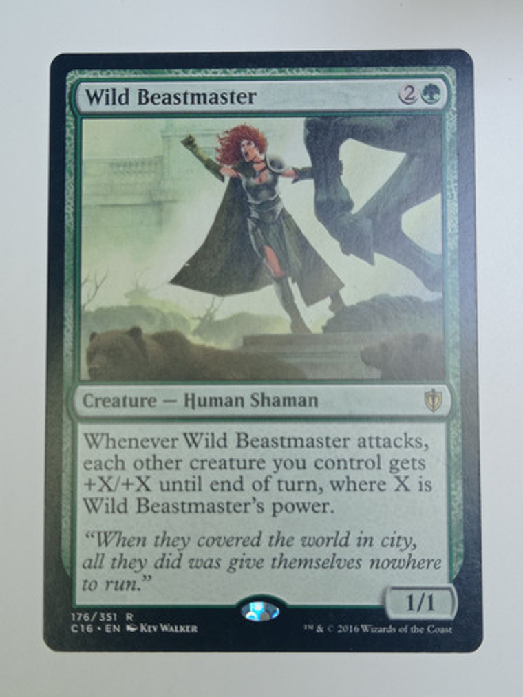 Carta Magic Wild Beastmaster [c16] Mtg Human Shaman 1