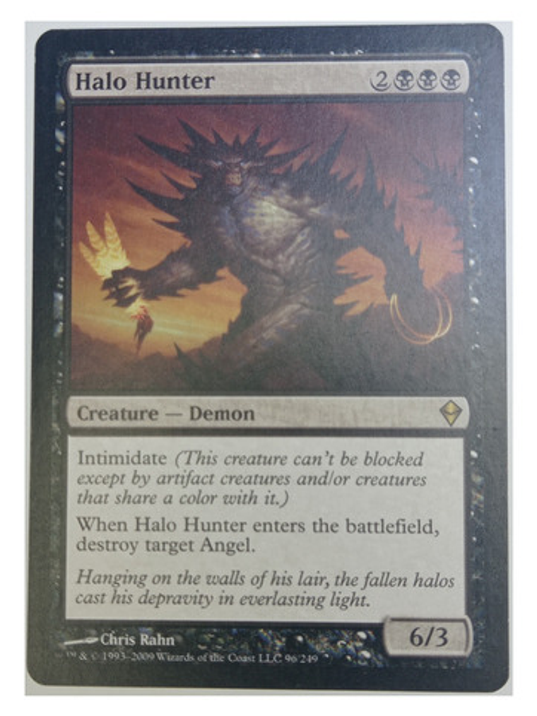Carta Magic Halo Hunter [zendikar] Mtg Demon 1