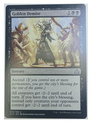 Carta Magic Golden Demise [ixalan] Mtg Sorcery