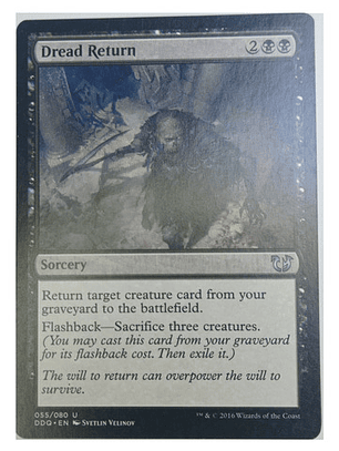 Carta Magic Dread Return [blessed Cursed] Mtg Sorcery