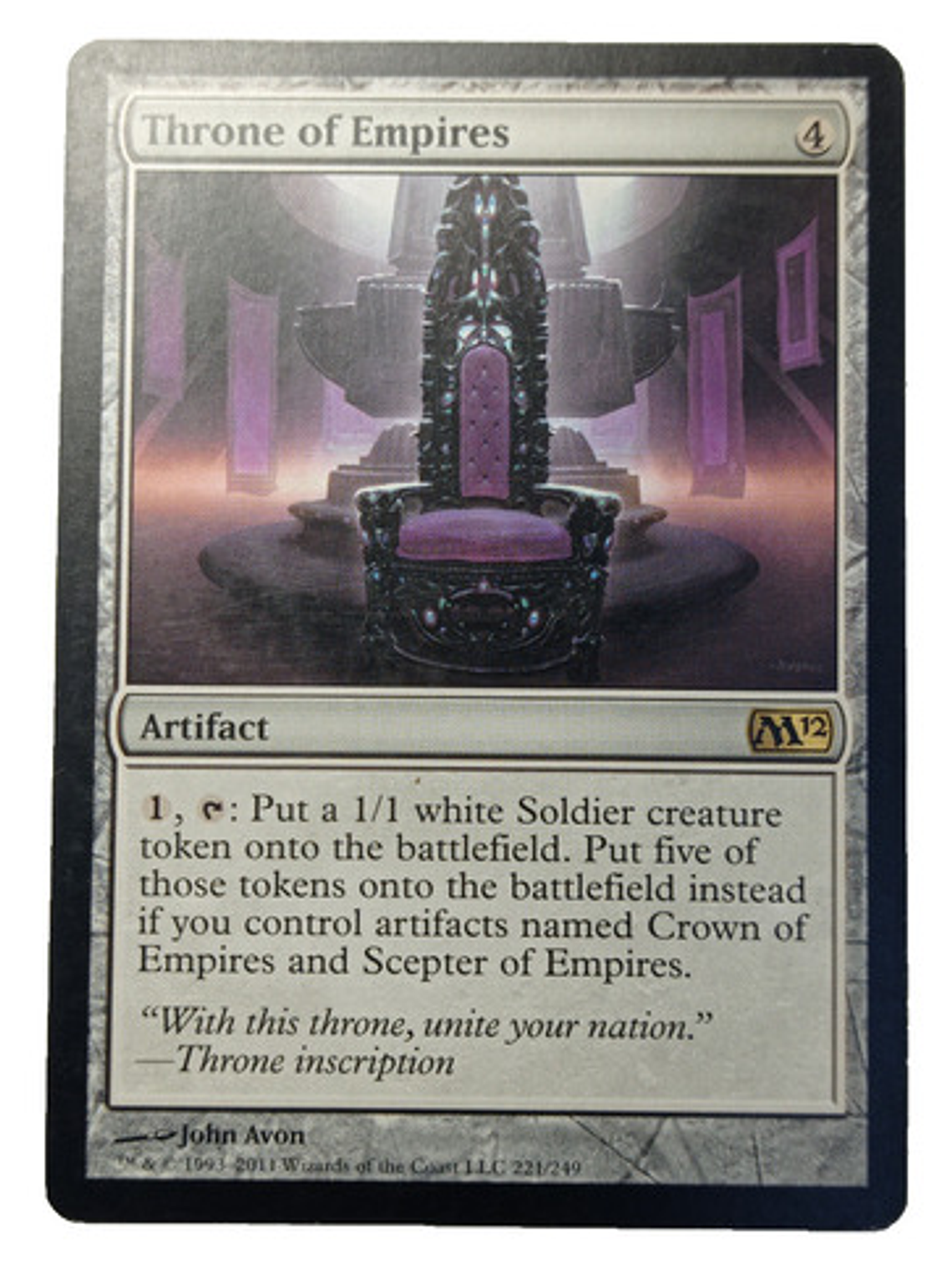 Carta Magic Throne Of Empires [m12] Mtg Artifact 1