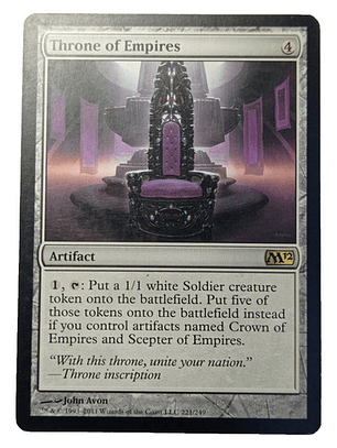 Carta Magic Throne Of Empires [m12] Mtg Artifact