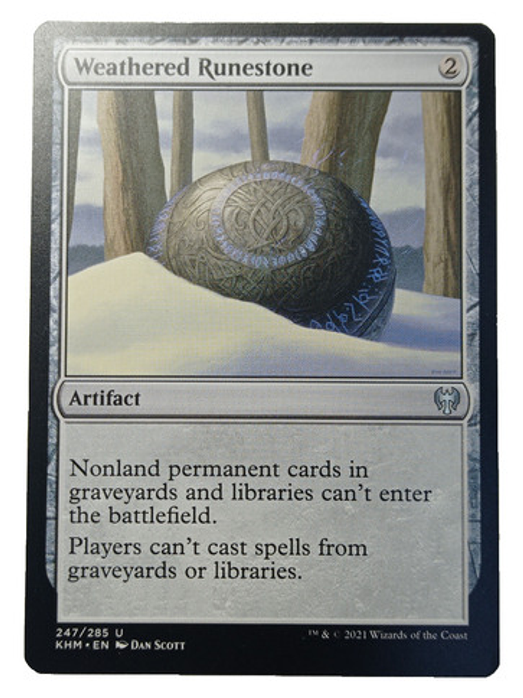 Carta Magic Weathered Runestone [kaldheim] Mtg Artifact 1