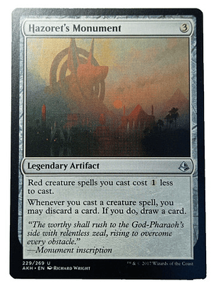 Carta Magic Hazoret's Monument [amonkhet] Mtg Artifact