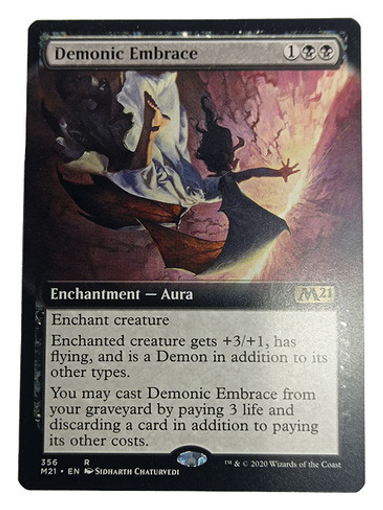 Carta Magic Demonic Embrace (ext) [m21] Mtg Aura 1