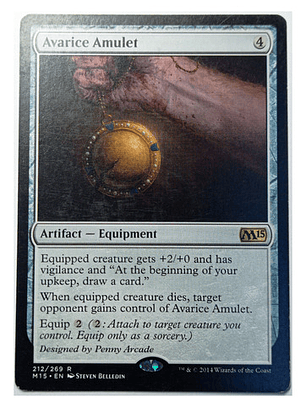 Carta Magic Avarice Amulet [m15] Mtg Artifact