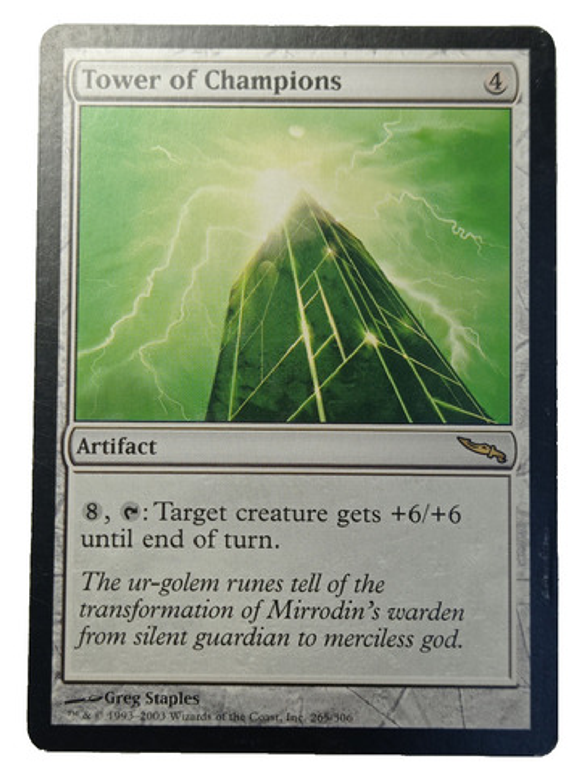 Carta Magic Tower Of Champions [mirrodin] Mtg Artifact 1