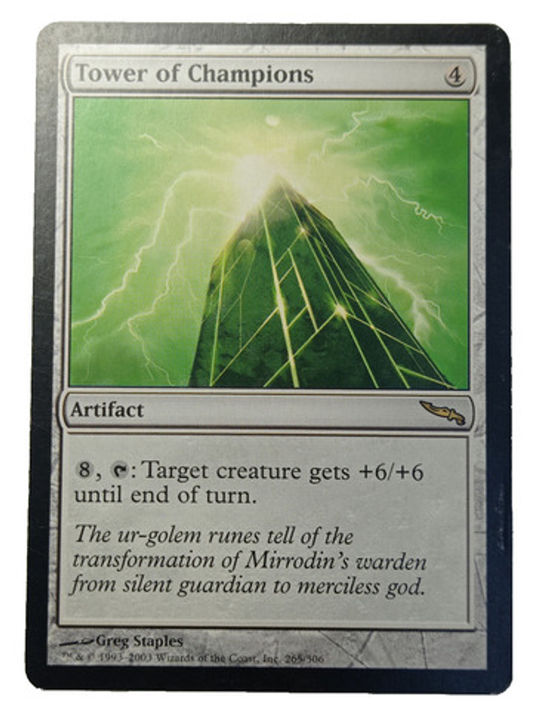 Carta Magic Tower Of Champions [mirrodin] Mtg Artifact 1