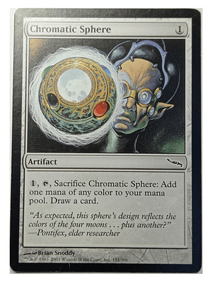 Carta Magic Chromatic Sphere [mirrodin] Mtg Artifact
