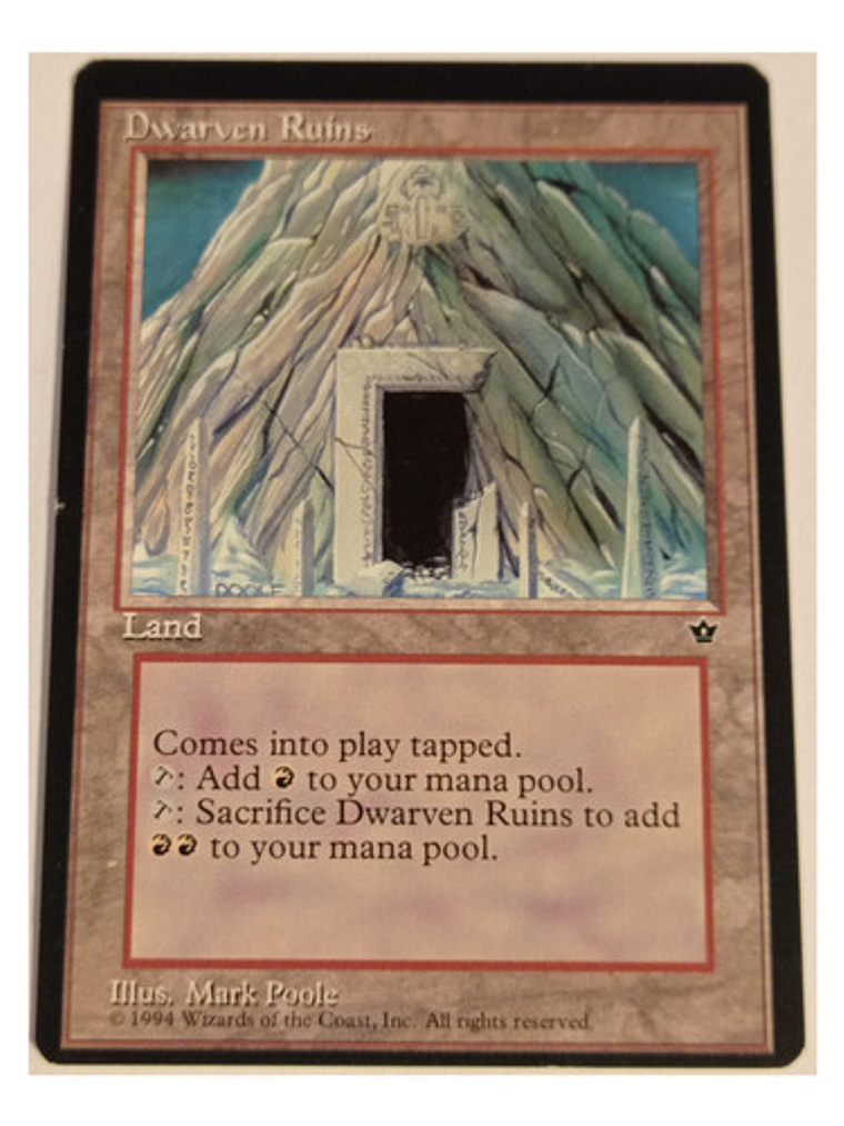 Carta Magic Dwarven Ruins [fallen Empires] Mtg Land 1