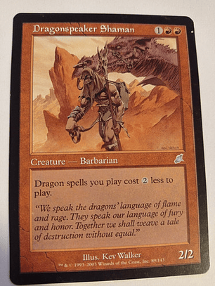 Carta Magic Dragonspeaker Shaman [scourge] Mtg Dragon Barbar