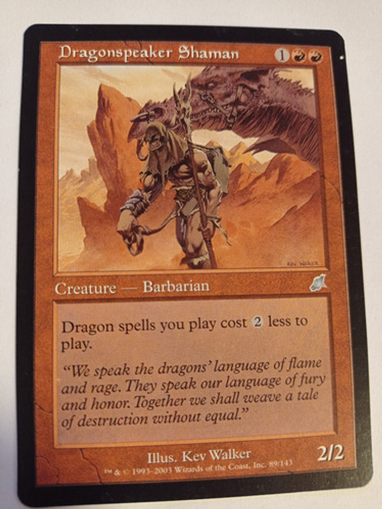 Carta Magic Dragonspeaker Shaman [scourge] Mtg Dragon Barbar 1