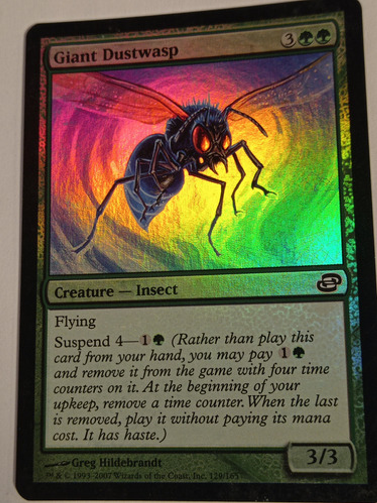 Carta Magic Giant Dustwasp (foil) [planar Chaos] Mtg Insect 1