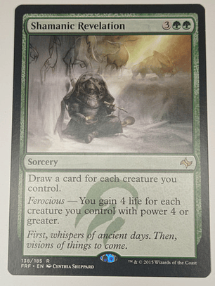 Carta Magic Shamanic Revelation [fate Reforged] Mtg Sorcery