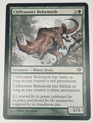 Carta Magic Cliffrunner Behemoth [conflux] Mtg Beast