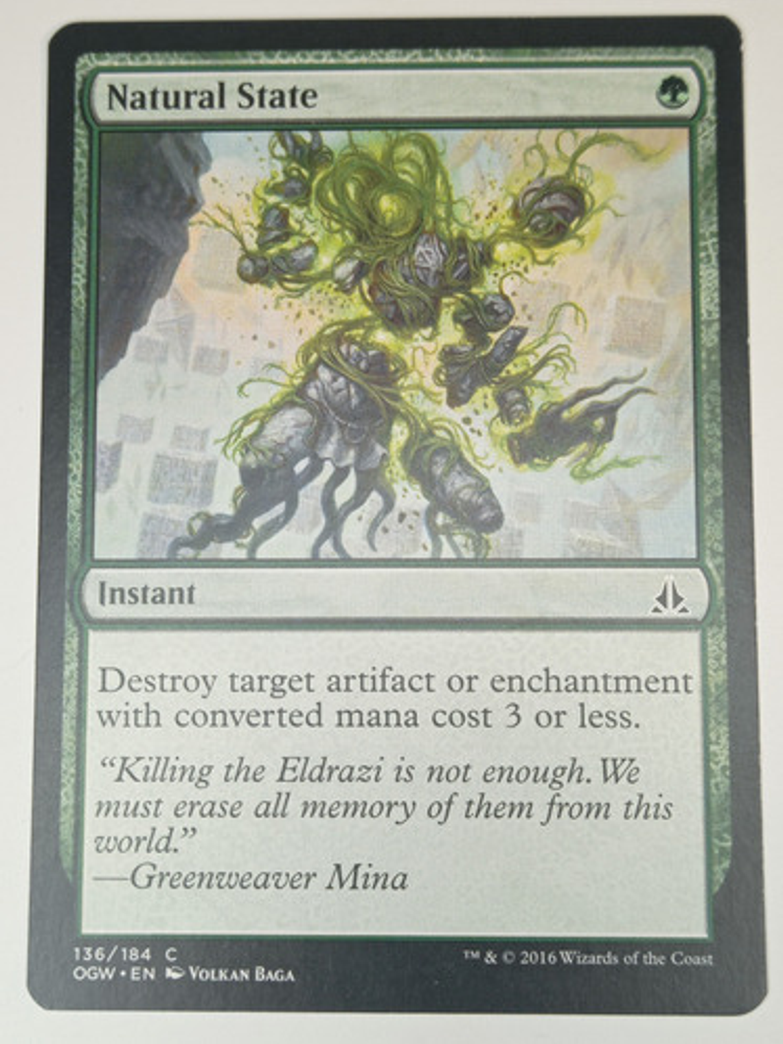 Carta Magic Natural State [oath Of Gatewatch] Mtg Instant 1