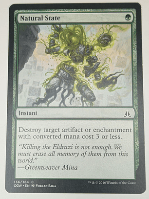 Carta Magic Natural State [oath Of Gatewatch] Mtg Instant