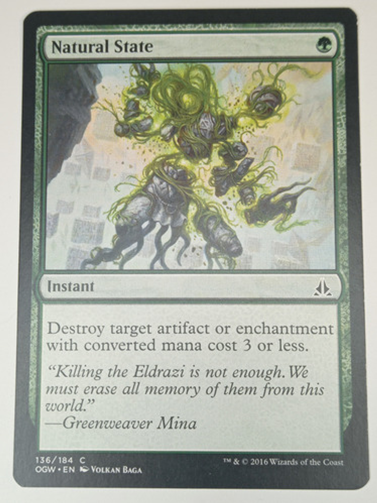 Carta Magic Natural State [oath Of Gatewatch] Mtg Instant 1