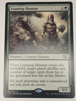Carta Magic Loaming Shaman [c15] Mtg Centaur