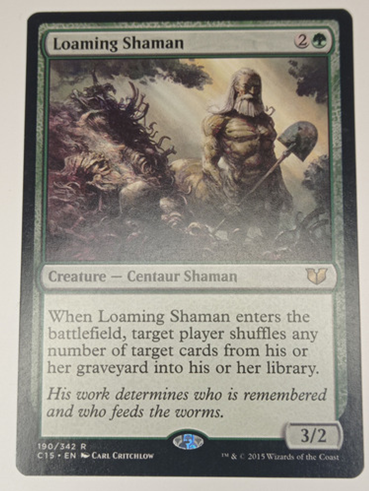 Carta Magic Loaming Shaman [c15] Mtg Centaur 1