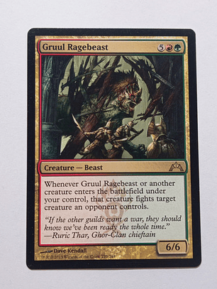 Carta Magic Gruul Ragebeast 2013 Gatecrash Mtg