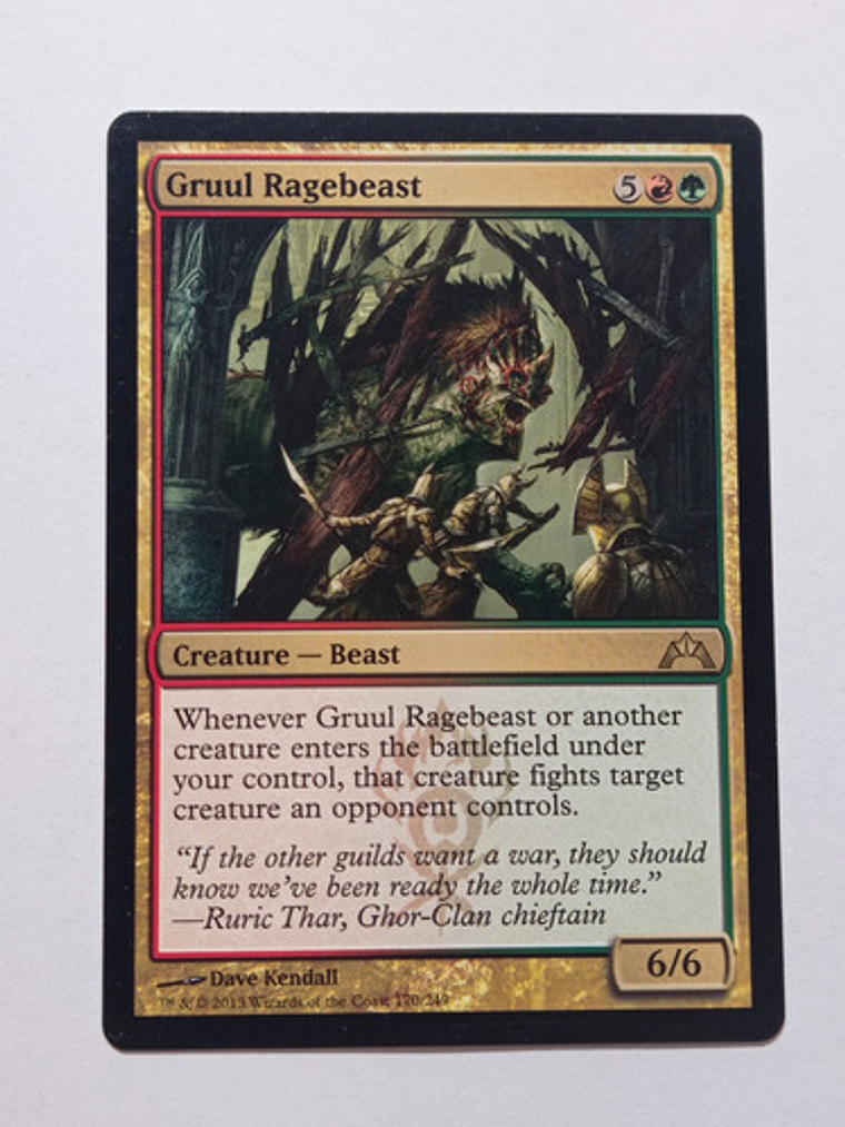 Carta Magic Gruul Ragebeast 2013 Gatecrash Mtg 1