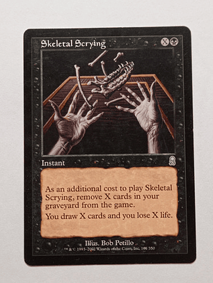 Carta Magic Skeletal Scrying 2001 Odyssey Mtg