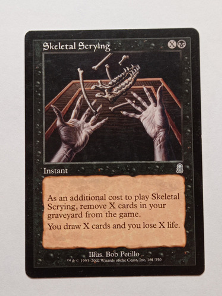 Carta Magic Skeletal Scrying 2001 Odyssey Mtg 1