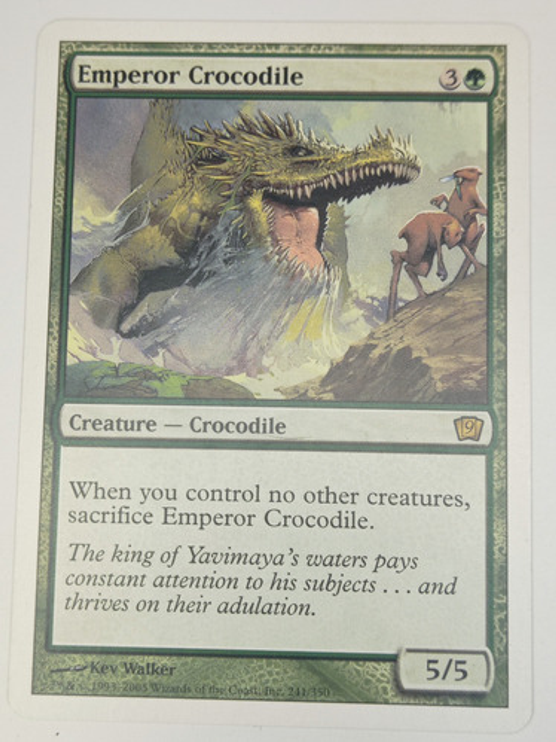 Carta Magic Emperor Crocodile [9ed] Mtg Creature 1