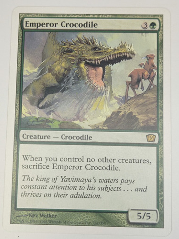Carta Magic Emperor Crocodile [9ed] Mtg Creature 1