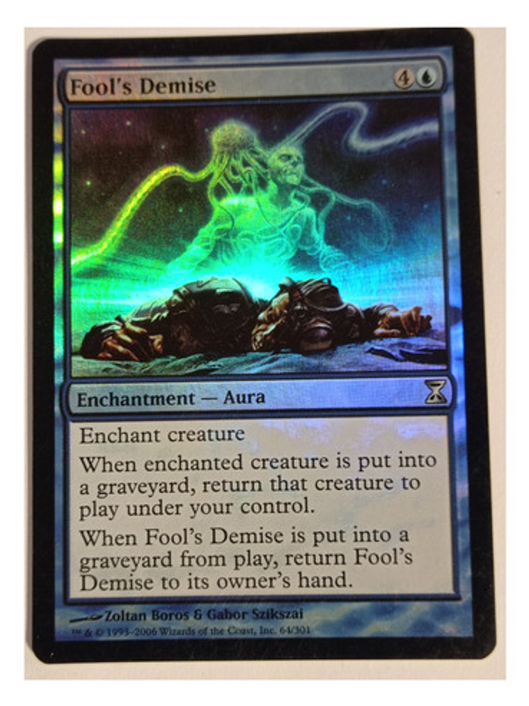 Carta Magic Fool's Demise (foil) [time Spiral] Mtg Enchantm 3