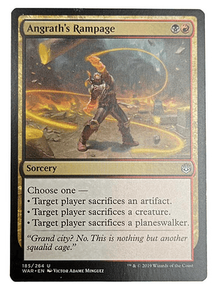 Carta Angrath's Rampage [war Spark] Mtg Sorcery