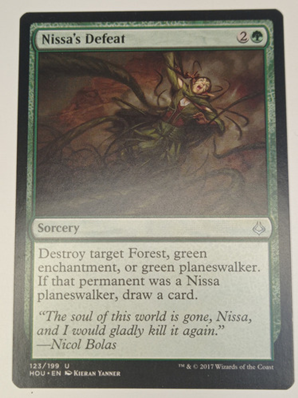 Carta Magic Nissa's Defeat [hour Of Devastation] Mtg Sorcery 1