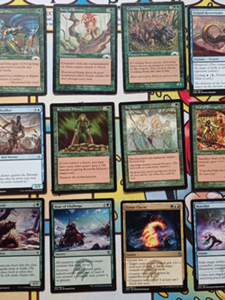 Pack 18 Cartas Magic Azul Verde Rojo Mtg 1