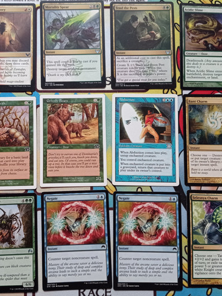 Pack 12 Cartas Magic Azul Verde Otros Mtg 1