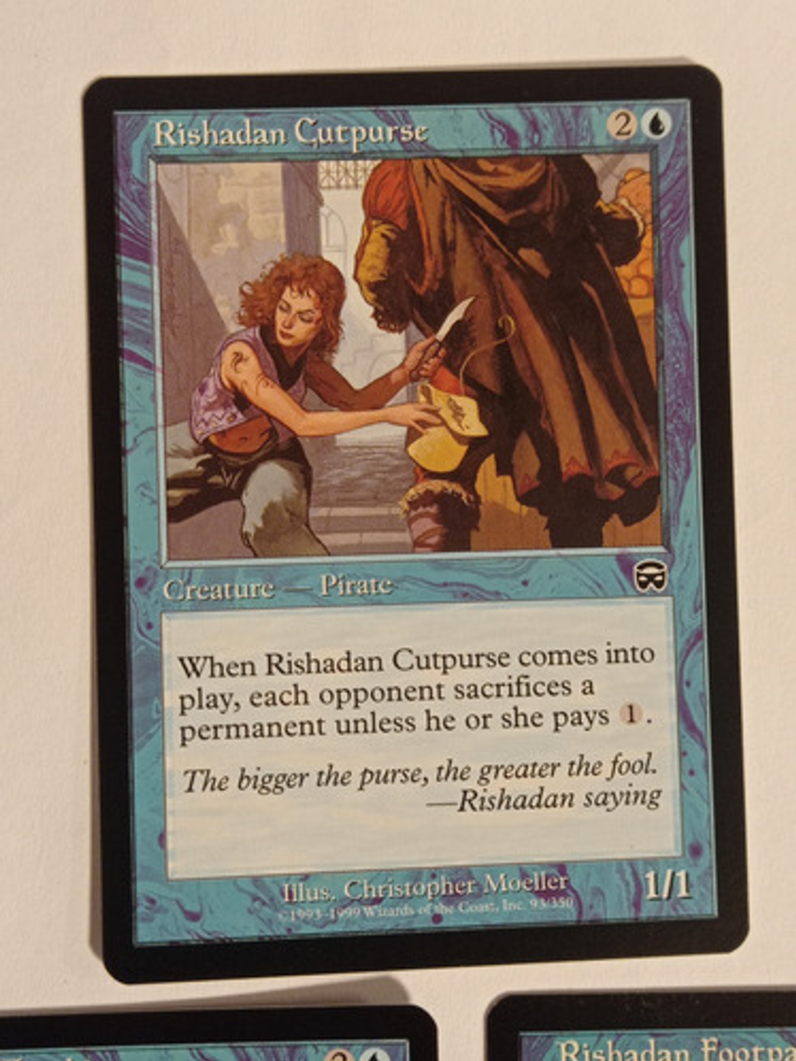 3 Cartas Magic Rishadan Cycle 1999 Mercadian Masques Rishada 2