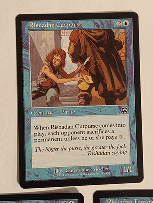 3 Cartas Magic Rishadan Cycle 1999 Mercadian Masques Rishada