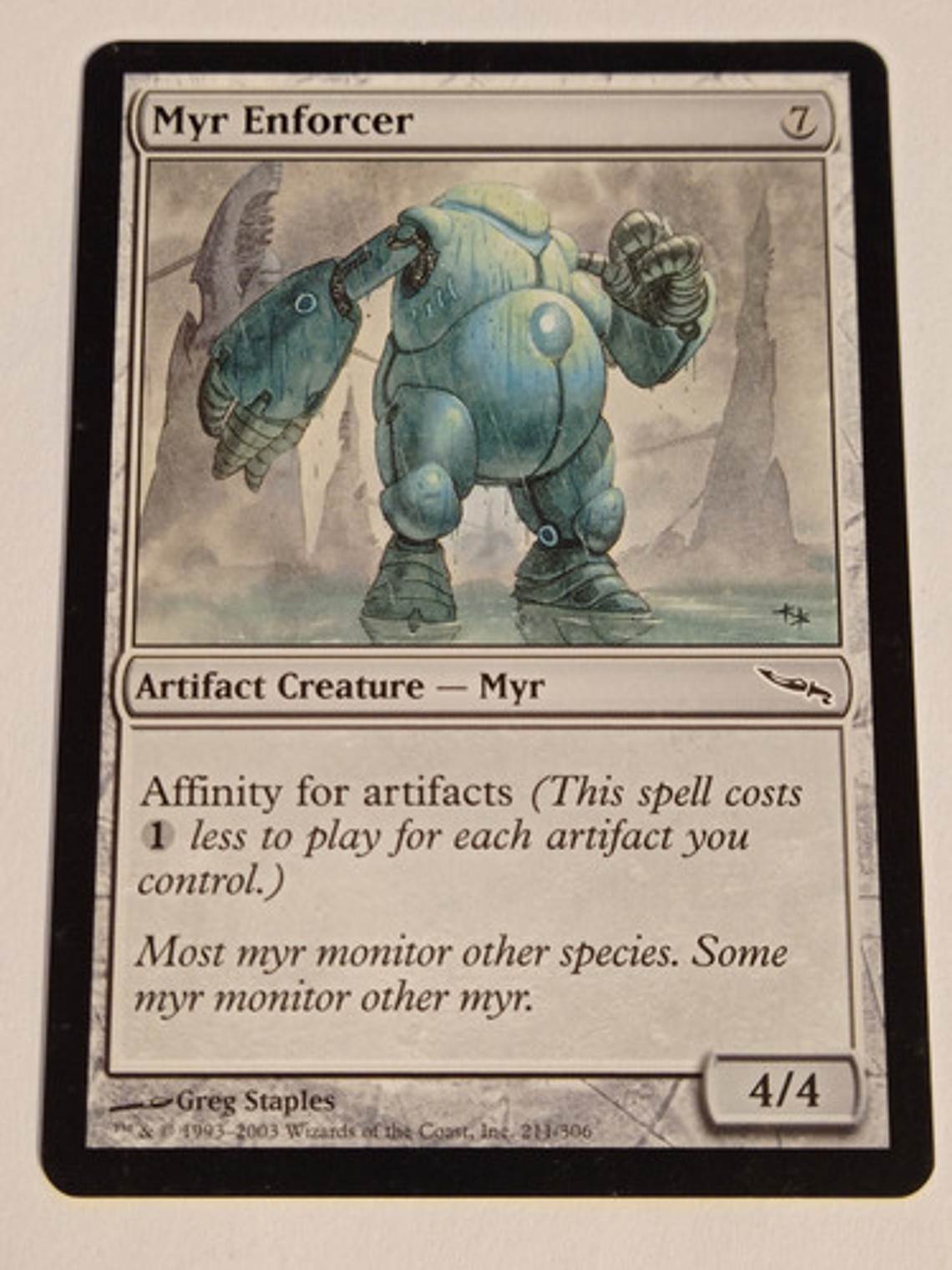 Carta Magic Myr Enforcer [mirrodin] Mtg Artifact Creature 1
