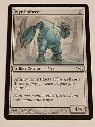 Carta Magic Myr Enforcer [mirrodin] Mtg Artifact Creature