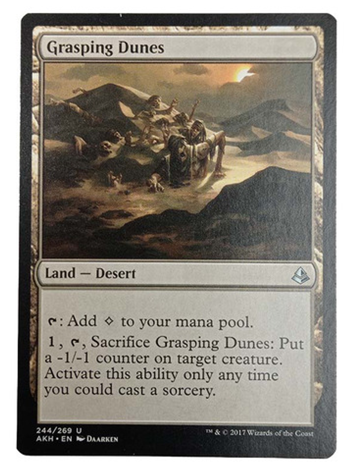 Carta Magic Grasping Dunes [amonkhet] Mtg Land 1