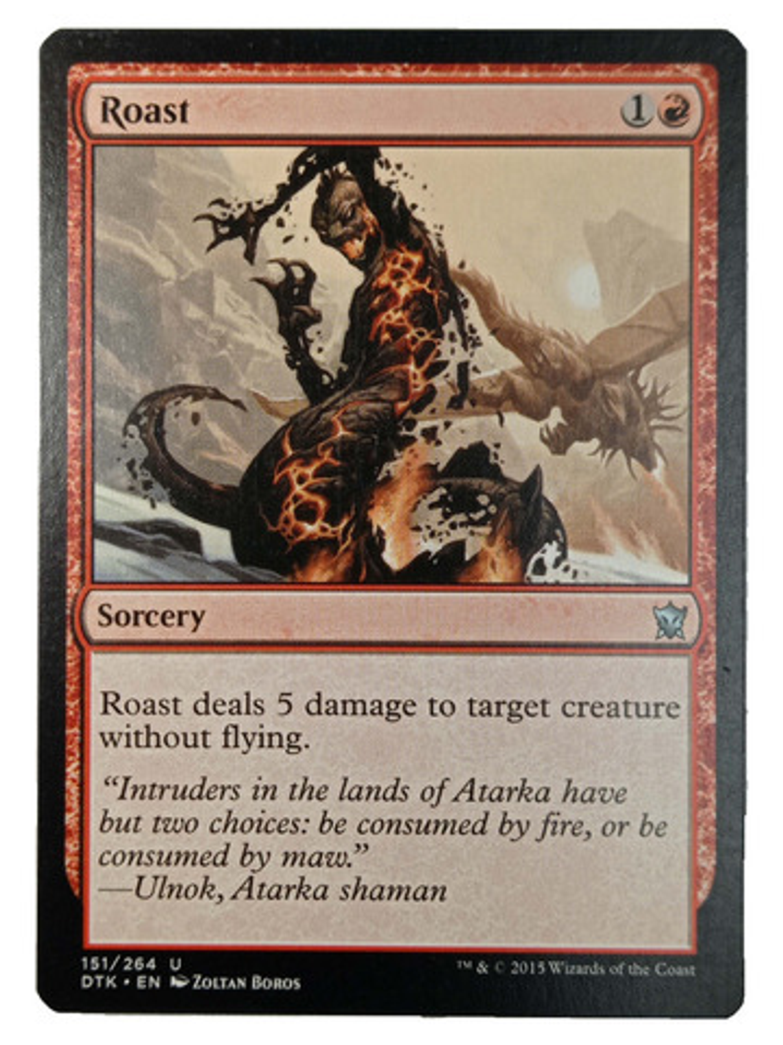 Carta Magic Roast [tarkir] Mtg Sorcery 1