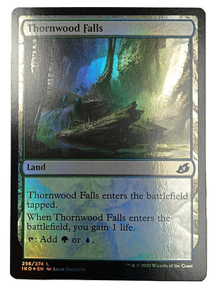 Carta Magic Thornwood Falls (foil) [ikoria] Mtg Land