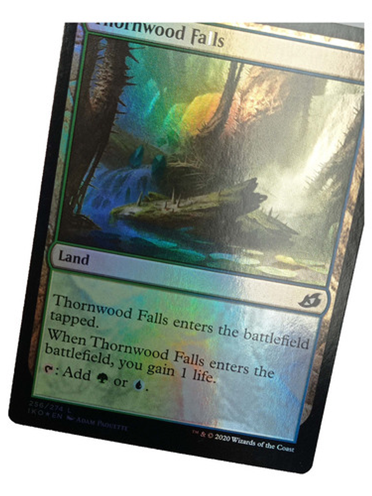 Carta Magic Thornwood Falls (foil) [ikoria] Mtg Land 2