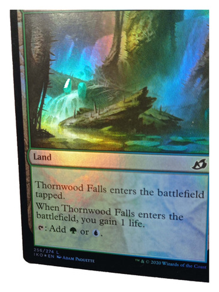 Carta Magic Thornwood Falls (foil) [ikoria] Mtg Land 3