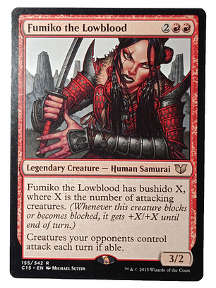Carta Magic Fumiko The Lowblood [c15] Mtg Samurai