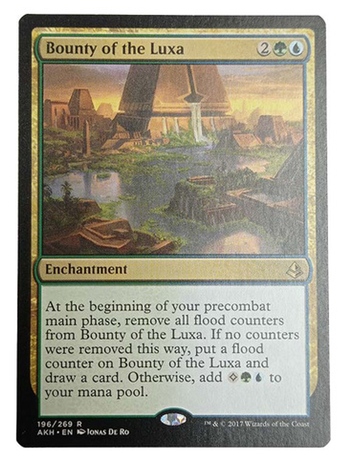 Carta Magic Bounty Of The Luxa [amonkhet] Mtg Enchantment 1