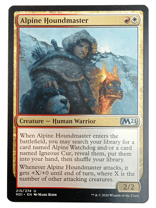 Carta Magic Alpine Houndmaster [m21] Mtg Warrior