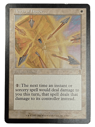 Carta Magic Aegis Of Honor [odyssey] Mtg Enchantment